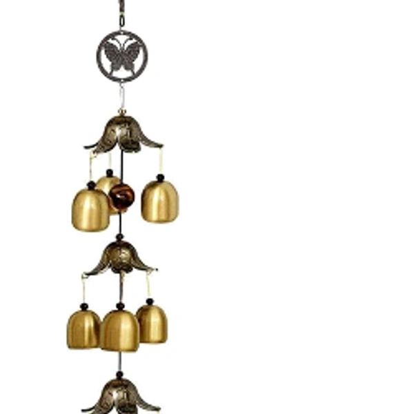 BLACK HORSE Metal Wind Chimes Bells for Feng Shui - Free Size, Horse Metal, Feng Shui, Pack of1